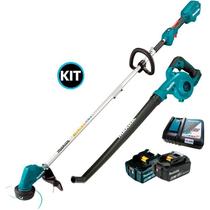 Kit Aparador Grama A Bateria 18V Dur192Lz Makita + Soprador
