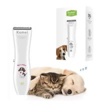 Kit aparador maquina de tosar pet maquinha de cortar pelos cachorro gato completa