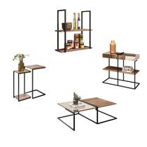 Kit Aparador Prateleira Mesa Lateral Centro Aurora Demolição Kit Aparador Prateleira Mesa Lateral Centro Aurora Demolição