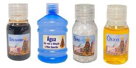 Kit Aparecida - Água Benta, Sal Grosso, Óleo E Bálsamo Kit Aparecida - Água Benta, Sal Grosso, Óleo E Bálsamo