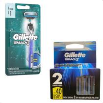 Kit Aparelho De Barbear + Carga Gillette Mach3