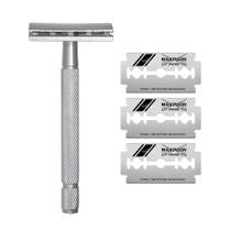 Kit Aparelho de Barbear Clássico Vintage Aço Flexível Enox com 3 Recargas Wilkirson Sword Kit Aparelho de Barbear Clássico Vintage Aço Flexível Enox com 3 Recargas Wilkirson Sword
