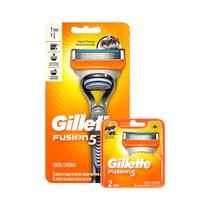 Kit Aparelho de Barbear Gillette Fusion 5 + Carga Gillette Fusion 5 com 2 unidades