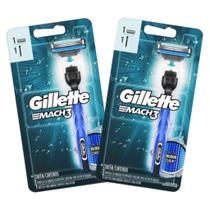 Kit Aparelho de Barbear Gillette Mach3 (2 unidades)