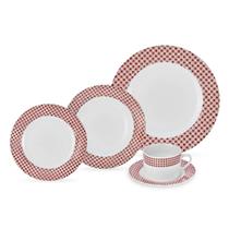 Kit Aparelho De Jantar Fernanda 20 Pçs Servir Porcelana