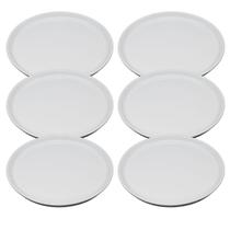 Kit Aparelho De Jantar Jogo C/ 6 Unidades Em Ceramica Branco
