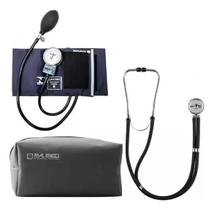 Kit Aparelho De Medir Pressão P Amed + Esteto Duplo + Estojo