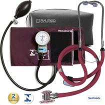 Kit Aparelho De Pressão Esfigmomanômetro + Estetoscópio Pa Med