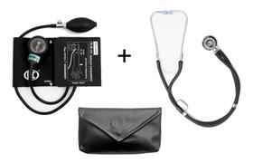 Kit Aparelho De Pressão NEW INNOVA PLUS Adulto Sem Custuras + Estetoscópio Rappaport Duplo P. A.MED Kit Aparelho De Pressão NEW INNOVA PLUS Adulto Sem Custuras + Estetoscópio Rappaport Duplo P. A.MED