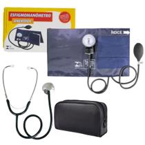 Kit Aparelho De Pressão Obeso Estetoscopio Simples