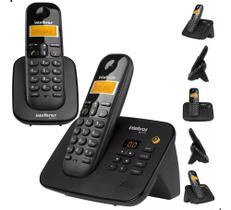 Kit Aparelho De Telefone Fixo De Mesa Sem Fio Bina Com Ramal
