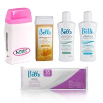 Kit Aparelho Depilador Elétrico Bivolt P Depilação Cera Quente Depilol - DepilBella