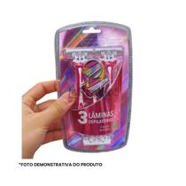 Kit Aparelho depilatório 3 lâminas IAMO blister 3 Unid fita com Aloe Vera Kit Aparelho depilatório 3 lâminas IAMO blister 3 Unid fita com Aloe Vera