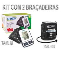 Kit Aparelho Digital de Pressão Automático G-tech De Braço BSP11 + Braçadeira Tamanho Grande