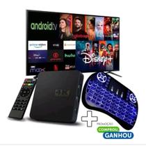 KIT Aparelho Full Box Streaming Converte Tv normal em Smart, Mini Teclado S Fio - plus001