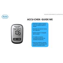 Kit Aparelho Medidor Glicemia Accuchek Guide Me 10 Tiras Testes + Lancetador - Roche