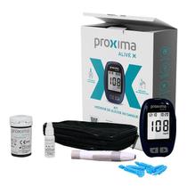 Kit Aparelho Medir Glicose Diabetes Proxima Alive Lancetador Diabetes
