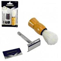 Kit Aparelho p/ Barbear c/ Pincel e Lâmina - 131076 - Imporiente