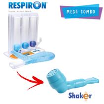 Kit Aparelho Para Fisioterapia Respiratória Shaker + Respiron