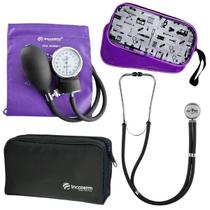 Kit Aparelho Pressao Esfigmo Aneroide Estetoscopio Multilaser Incoterm