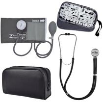 Kit Aparelho Pressao Esfigmo Aneroide Estetoscopio Multilaser Premium