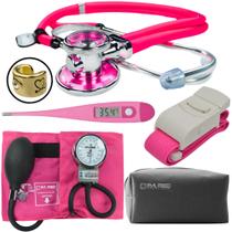 Kit Aparelho Pressao Esfigmomanometro Estetoscopio Rappaport