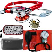Kit Aparelho Pressao Esteto Estetoscopio Esfigmo Pa Med Incoterm Premium Enfermagem Estagio Saude