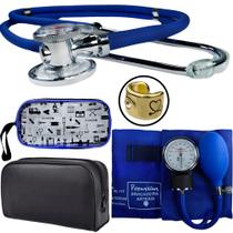 Kit Aparelho Pressao Esteto Estetoscopio Esfigmo Pa Med Incoterm Premium Enfermagem Estagio Saude