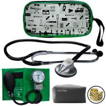 Kit Aparelho Pressao Esteto Simples Pa Med