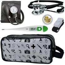 Kit Aparelho Pressão Estetoscópio Transparente Estampado Incoterm Kit Aparelho Pressão Estetoscópio Transparente Estampado Incoterm