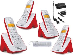 Kit Aparelho Telefone Bina 3 Ramal Entrada Chip Celular 3G Homologação: 20121300160