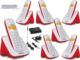 Kit Aparelho Telefone Bina 6 Ramal Entrada Chip Celular 3G Homologação: 26861811346 - Intelbras
