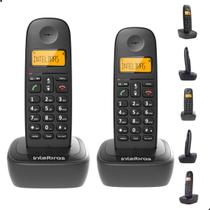Kit Aparelho Telefone Fixo Sem Fio TS 2512 e Ramal Intelbras