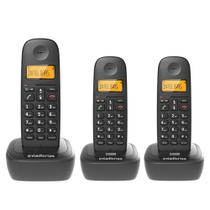 Kit Aparelho Telefone Fixo Sem Fio TS 2513 Intelbras 2 Ramal