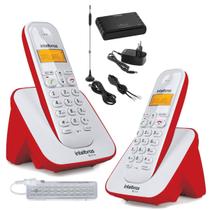 Kit Aparelho Telefone Id Bina Ramal Entrada Chip Celular 3G Homologação: 20121300160