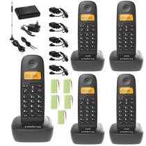 Kit Aparelho Telefone Sem Fio Bina Gsm 3G E 4 Ramal Incluso