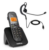 Kit Aparelho Telefone sem fio TS 5120 Bina Headset Intelbras