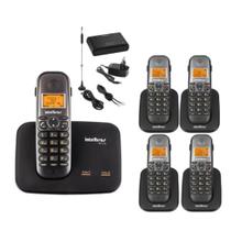 Kit Aparelho Telefone Sem TS 5150 Bina 4 Ramal Entrada Chip - Intelbras