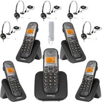 Kit Aparelho Telefone TS 5120 Bina 4 Ramal e THS55 Intelbras