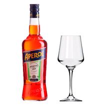Kit Aperitivo Aperol 750ml + Taça de Vidro