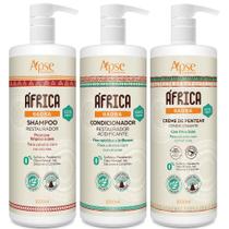 Kit Apice África Baobá Shampoo 1 L e Condicionador 1 L e Creme de Pentear 1 L - Apse