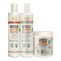 Kit Ápice África Baobá Shampoo, Condicionador e Creme 500g