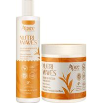 Kit Apice Apse Cachos Creme De Pentear Ativador Cachos + Gelatina Ativadora 300ml