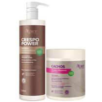 Kit Apice Ativador Cachos + Gelatina Umidificadora E Ativadora Crespo Power Vegano Tratamento Capilar