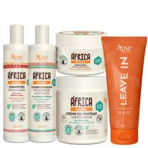 Kit Apice Baoba Shampoo Condicionador Máscara Creme de Pentear e Leave In Amazonico - Apse