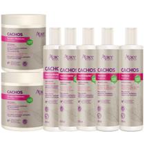 Kit Apice Cachos 2 Shampoo + 2 Condicionador + Gelatina + 2 Ativador Cachos Profissional Completo