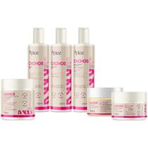 Kit Ápice Cachos 6 Itens Tratamento Capilar Completo Cabelo Vegano Higienização Finalização