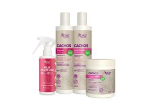 Kit apice cachos ativador finalizador shampoo condicionador
