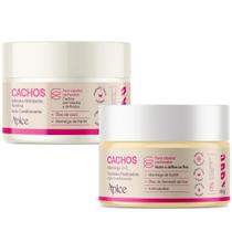 Kit Ápice Cachos Mascara + Manteiga Nutritiva Capilar Finalização Cabelo Cacheado Vegano Hidratação