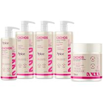 Kit Apice Cachos Nutritivo Novo Shampoo 1L Condicionador 1L Ativador Modelador 1L Máscara 500g Gelatina 500ml Kit Apice Cachos Nutritivo Novo Shampoo 1L Condicionador 1L Ativador Modelador 1L Máscara 500g Gelatina 500ml